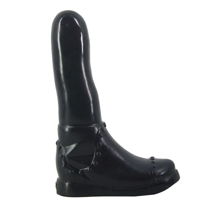 Boot Dildo Black designed for intimate essentials for her, featuring a realistic feel and easy to clean material.