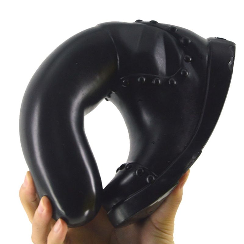 Boot Dildo Black - realistic PVC material, easy to clean, perfect for intimate essentials for her, dimensions 24.2cm x 4.8cm.