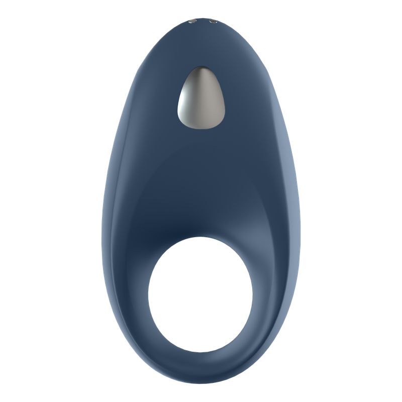 Satisfyer Mighty One app connected vibrator in elegant navy design for enhanced pleasure and control.
