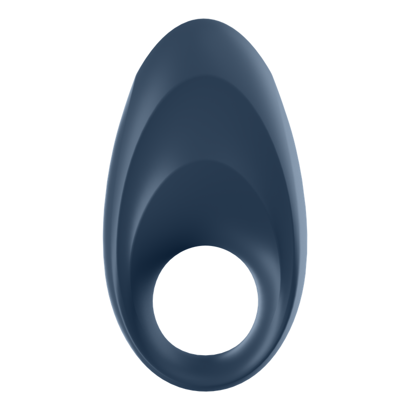 Satisfyer Mighty One app connected vibrator in a sleek navy design for enhanced pleasure and control.