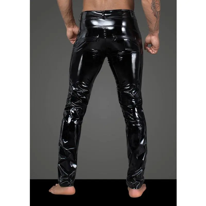 Long Elastic PVC pants Noir Discreet Intimate Essentials.