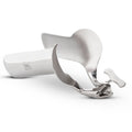 Collins vaginal speculum made of stainless steel with wide blades and wing nut adjustment for medical use.
