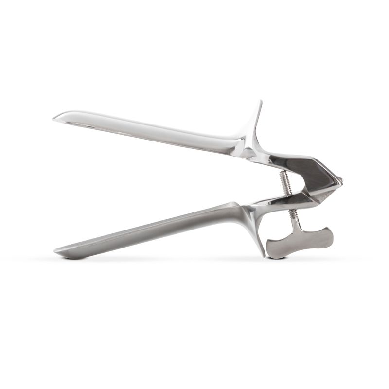 Collins Vaginal Speculum, a stainless steel vaginal speculum with adjustable blades for examination.