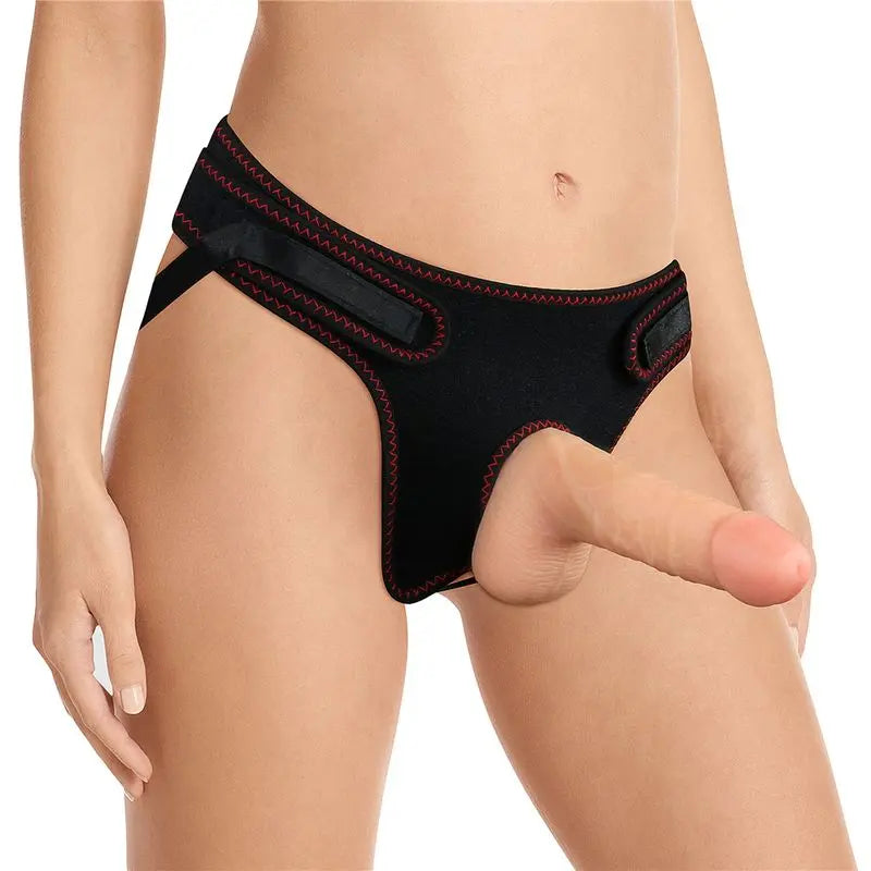 Easy Strap On Set 7.0in Lovetoy Discreet Intimate Essentials.