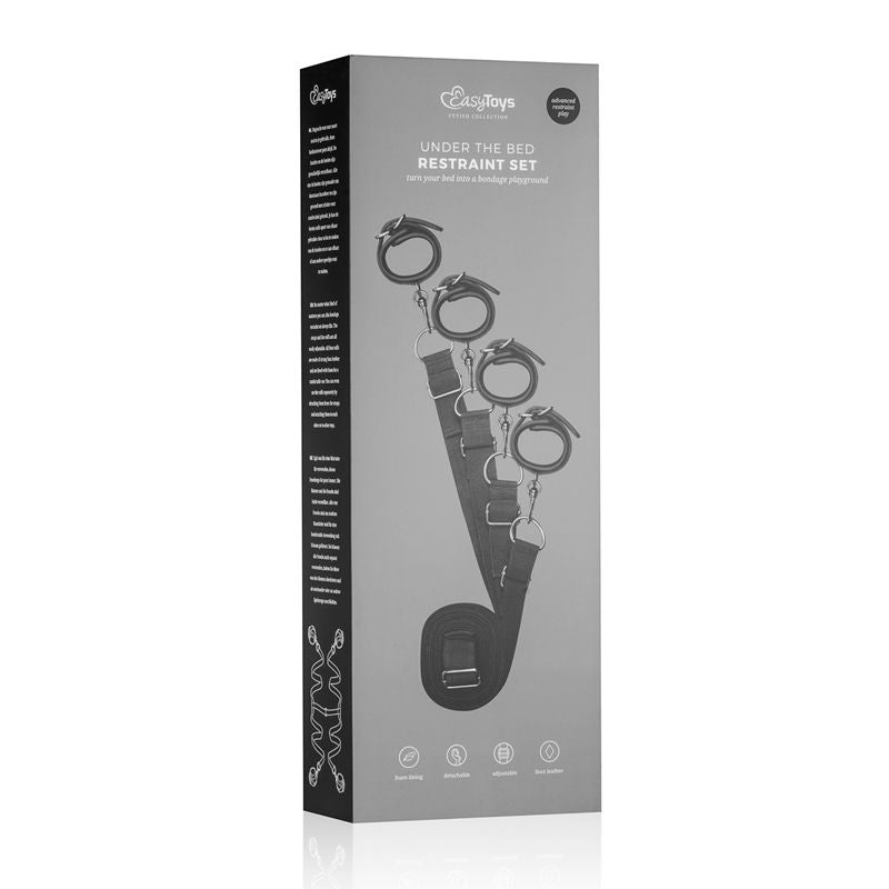 Under Mattress Restraint Set by EasyToys - Intimate essentials for her, adjustable straps for exciting bondage play.