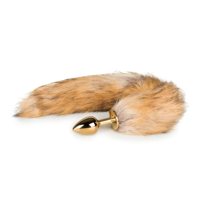 Fox Tail No. 1 - Gold Plug Fetish Collection Discreet Intimate Essentials.