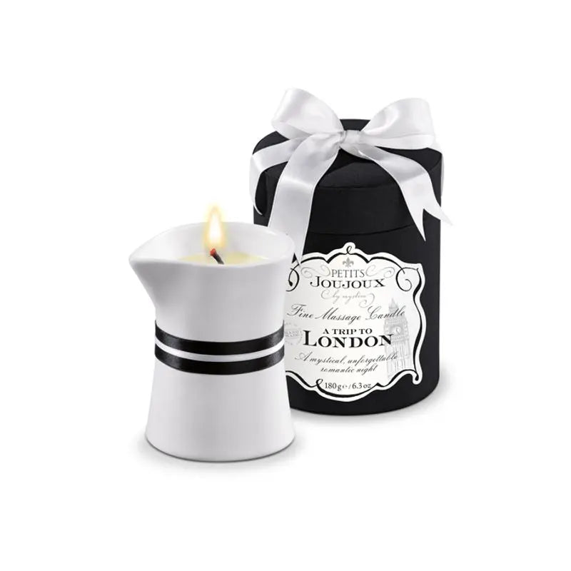 Petits Joujoux A Trip to London Massage Candle 190ml Petits JouJoux Discreet Intimate Essentials.
