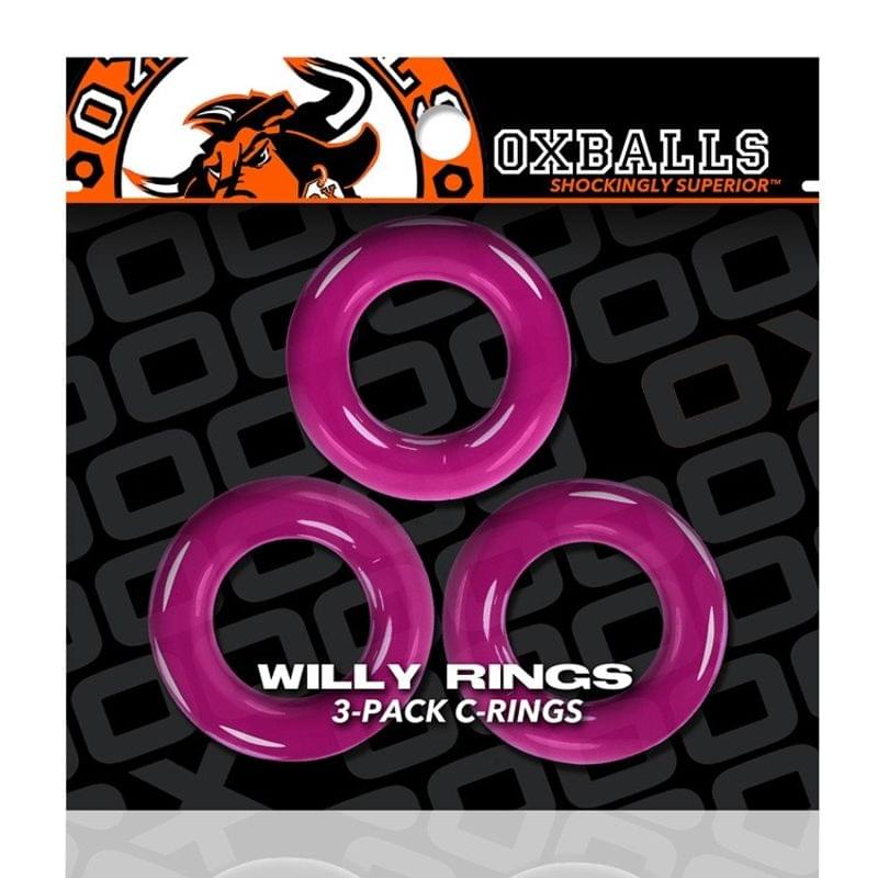 Willy Rings Hot Pink by OxBalls from Discreet Intimate Essentials for  Adult Toys, quality products at discount affordable prices.