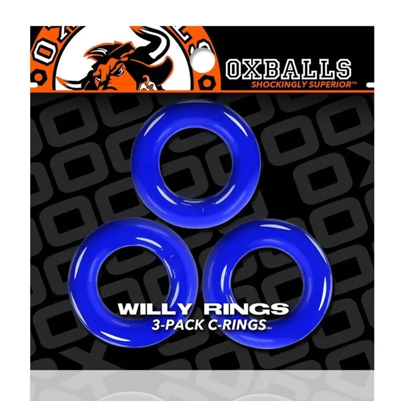Willy Rings Pool Blue OxBalls Discreet Intimate Essentials.