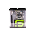 Sport Fucker Shower Kit Black 6in in retail packaging with chrome hose and diverter for shower or douche.