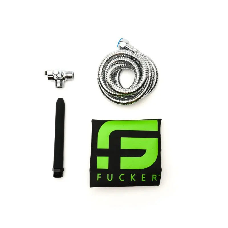 Sport Fucker Shower Kit Black 6in Sport Fucker Discreet Intimate Essentials.