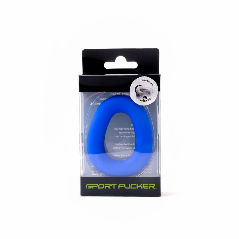 Hero Ring Blue in packaging, showcasing the vibrant blue color and design features.