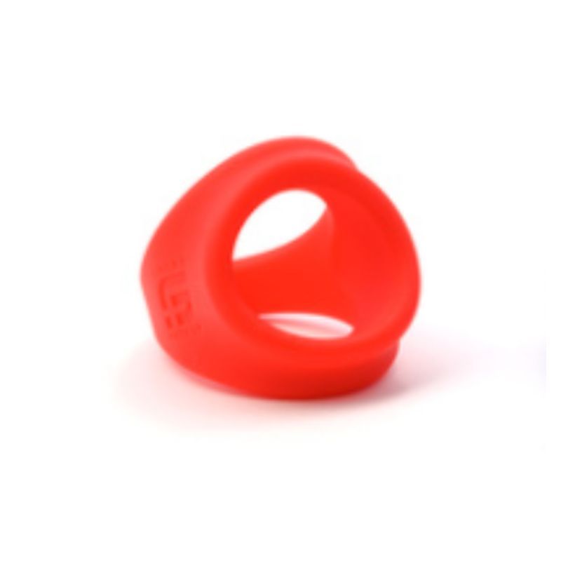 Freeballer Ring Red - a vibrant red silicone ring designed for comfort and style.