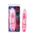 B Yours Vibe No 1 Pink, a realistic vibrating dildo in packaging, showcasing its soft, realistic design and waterproof feature.