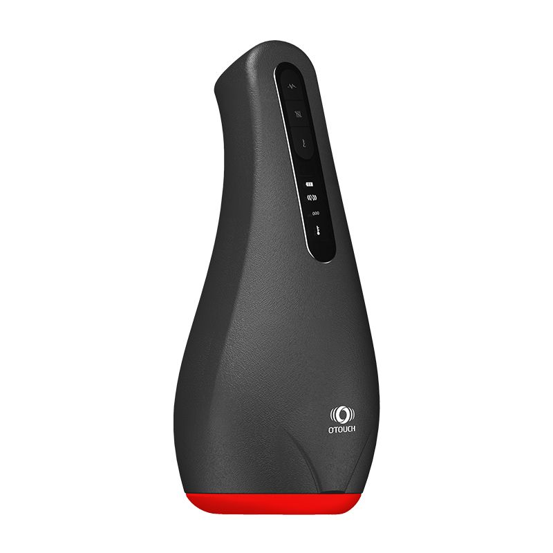 Airturn 1 Heating Masturbator Oral, sleek design with control buttons for customizable experience.