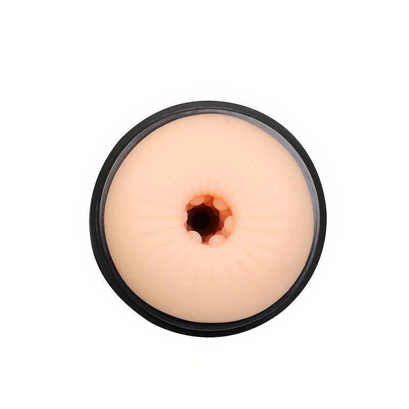 Airturn 3 Suction Masturbator Vaginal - top view of soft silicone penis sleeve with vagina opening.