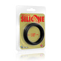 Wide Donut Black Cock Ring 44mm packaging showcasing its features for intimate essentials.