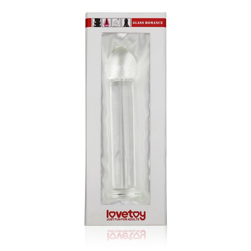 7 inch glass dildo in luxury gift box for safe storage and transportation