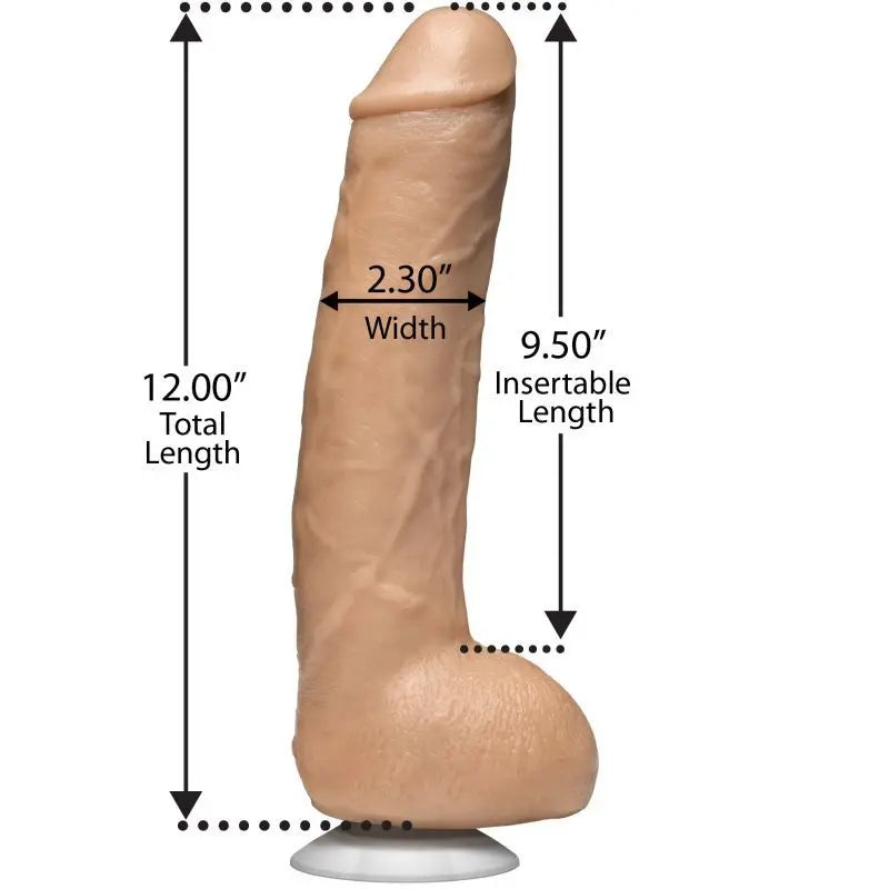 John Holmes Realistic Cock Vanilla Signature Cocks Discreet Intimate Essentials.