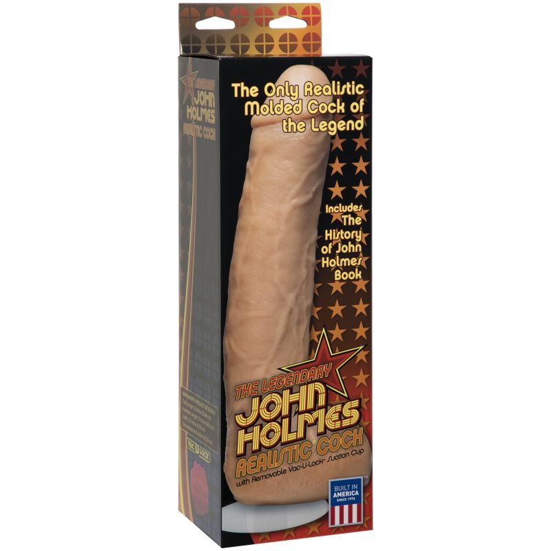 John Holmes realistic dildo in packaging, showcasing details and features of the legendary adult toy.