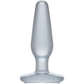Medium Butt Plug Clear, smooth, tapered design for easy insertion and safe use, ideal for all experience levels.
