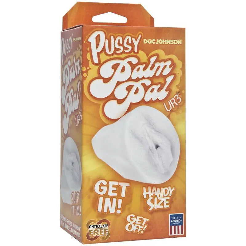 Palm Pal Ultraskyn Pussy Frosted Clear Doc Johnson Discreet Intimate Essentials.