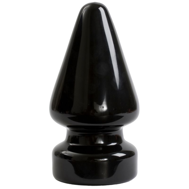 4.5 inch anal butt plug designed for anal play with tapered tip and firm exterior for easy insertion.