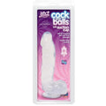 Cock And Balls With Suction Cup Diamond Clear Jelly Jewels Discreet Intimate Essentials.