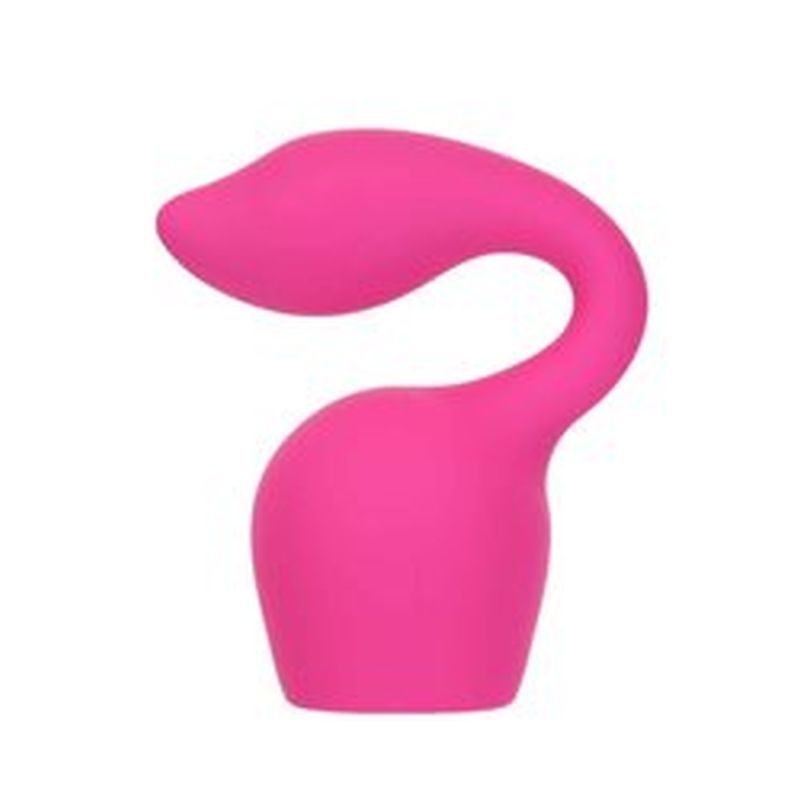G spot massage attachment in pink silicone designed for PalmPower Extreme wand massager.