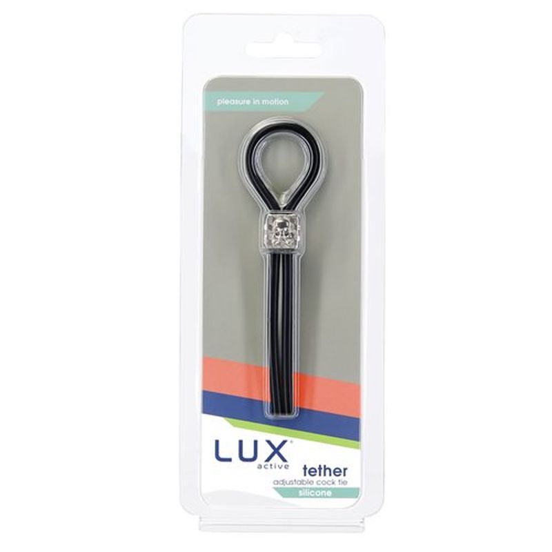 Tether Adjustable Cock Tie packaged in a sleek design for ultimate comfort and adjustable fit.