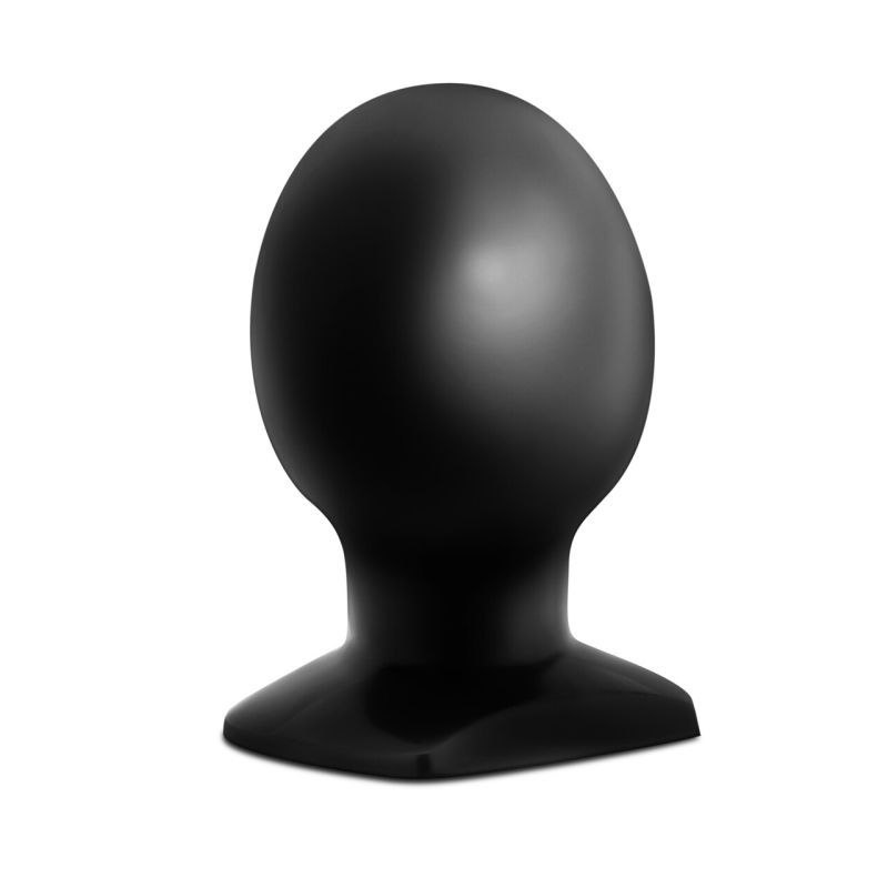 Black anal orb plug for exploring new anal pleasures alone or with a partner.