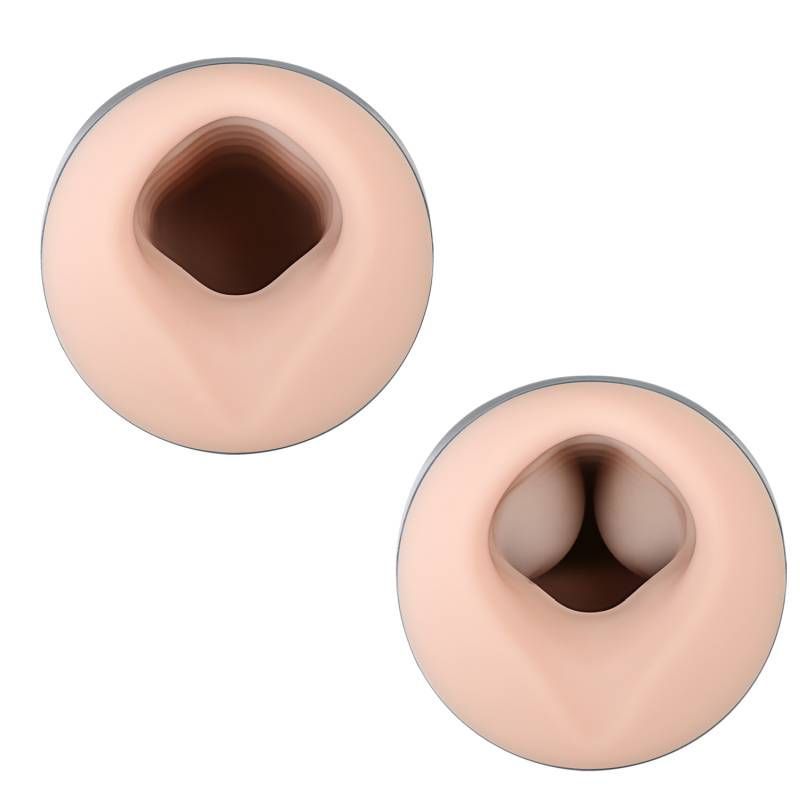 NINJA 2 Inflatable Masturbator showing soft silicone interior and ribbed patterns for intimate pleasure.