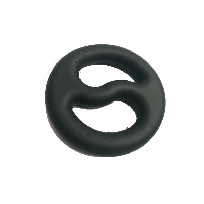 Brutus Yin Yang silicone cock and ball duo ring designed for comfort and longer-lasting erections.