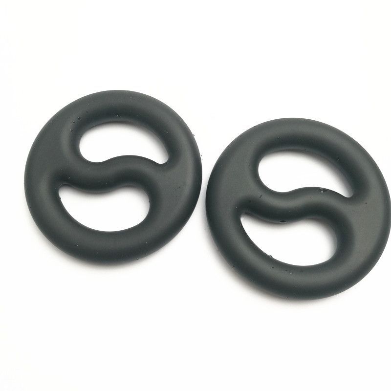 Brutus Yin Yang cock and ball duo ring made of silky soft silicone for enhanced performance and comfort.
