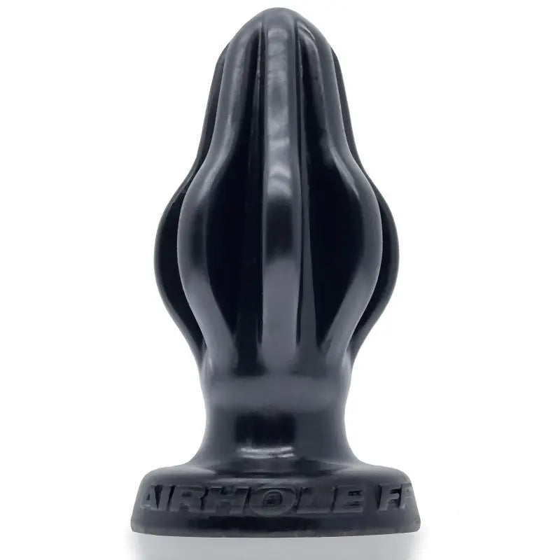Airhole-2 Finned Buttplug Black OxBalls Discreet Intimate Essentials.