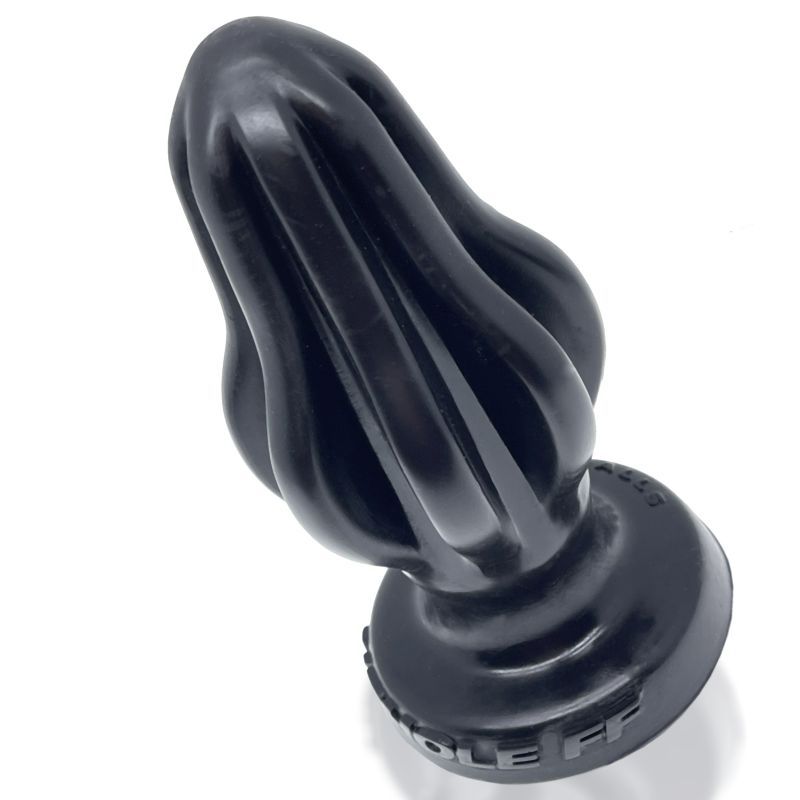 Airhole-2 Finned Buttplug Black, squishy soft design with fins for unique sensations, perfect for intimate essentials for her.