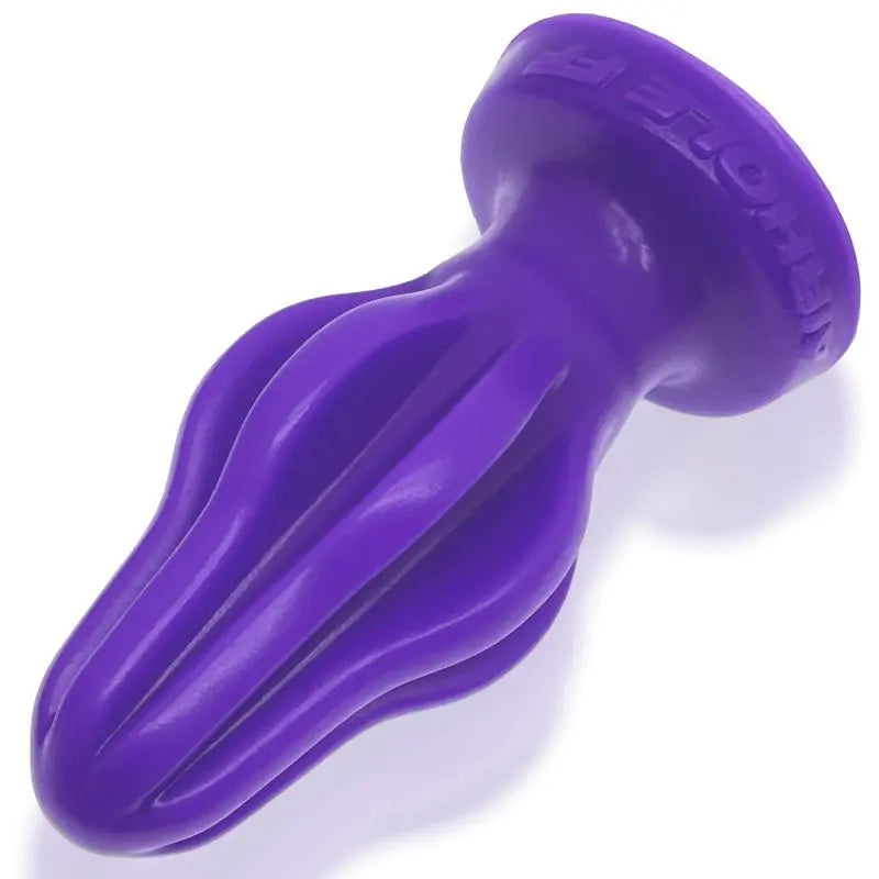 Airhole-1 Finned Buttplug Eggplant OxBalls Discreet Intimate Essentials.