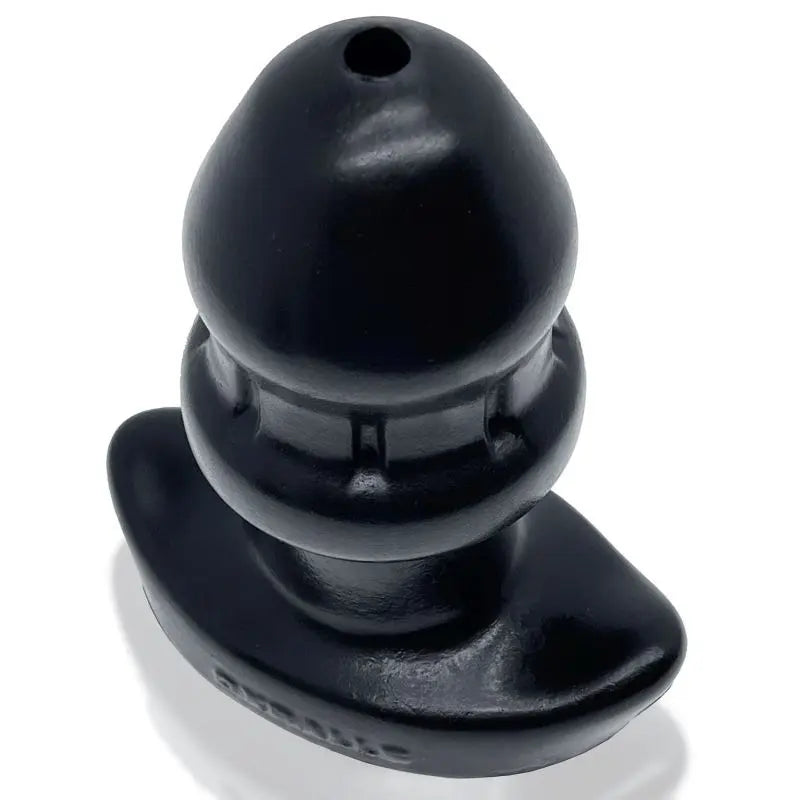 Drain O Flow Thru Buttplug Black OxBalls Discreet Intimate Essentials.
