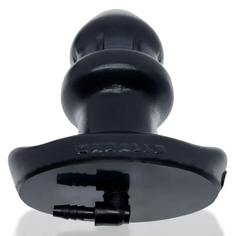 Drain O Flow Thru Buttplug Black OxBalls Discreet Intimate Essentials.