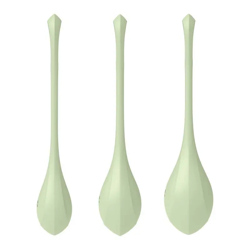 Satisfyer Yoni Power Balls 2 Green 3 Pc Set Satisfyer Discreet Intimate Essentials.