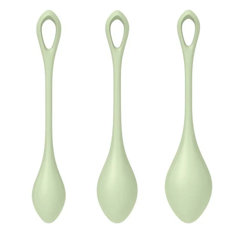 Satisfyer Yoni Power Balls 2 Green 3 Pc Set Satisfyer Discreet Intimate Essentials.