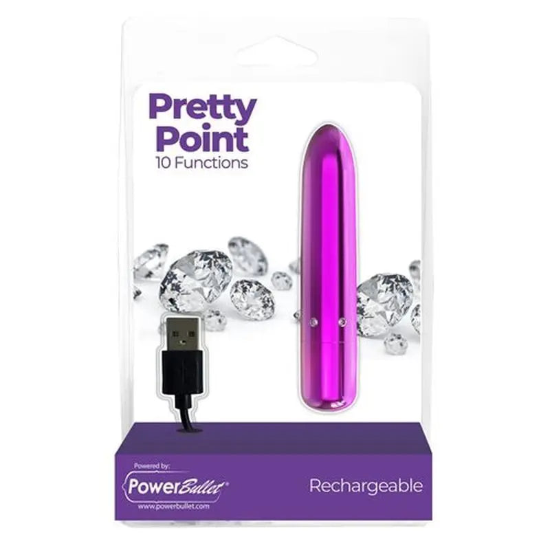Pretty Point 4in Power Bullet Purple PowerBullet Discreet Intimate Essentials.