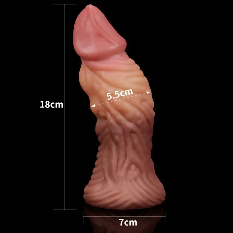 Nature Cock 7in Dual Layer Huge ALIEN Silicone Butt Plug Dildo Lovetoy Discreet Intimate Essentials.