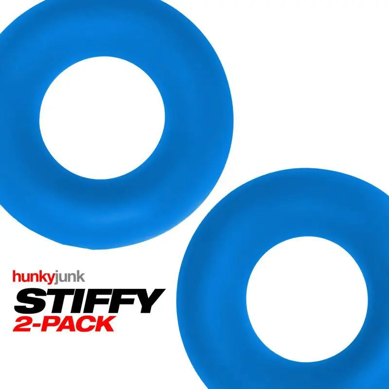 Stiffy 2 Pc Bulge Cockrings by HunkyJunk Teal Ice Hunkyjunk Discreet Intimate Essentials.
