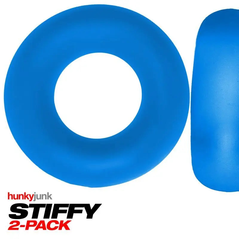 Stiffy 2 Pc Bulge Cockrings by HunkyJunk Teal Ice Hunkyjunk Discreet Intimate Essentials.