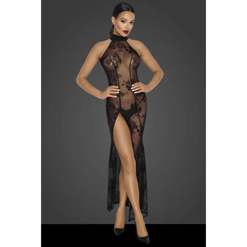 Long Tulle Dress Noir Discreet Intimate Essentials.