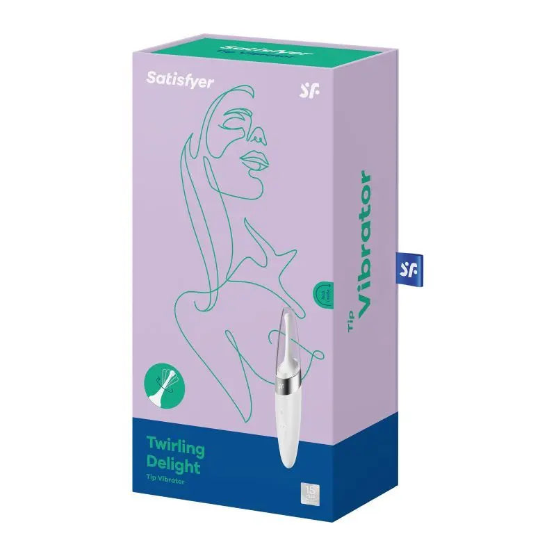 Satisfyer Twirling Delight Tip Stimulator White Satisfyer Discreet Intimate Essentials.