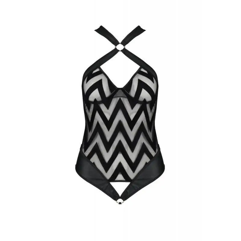 Hima Bodysuit Black Passion Lingerie Discreet Intimate Essentials.