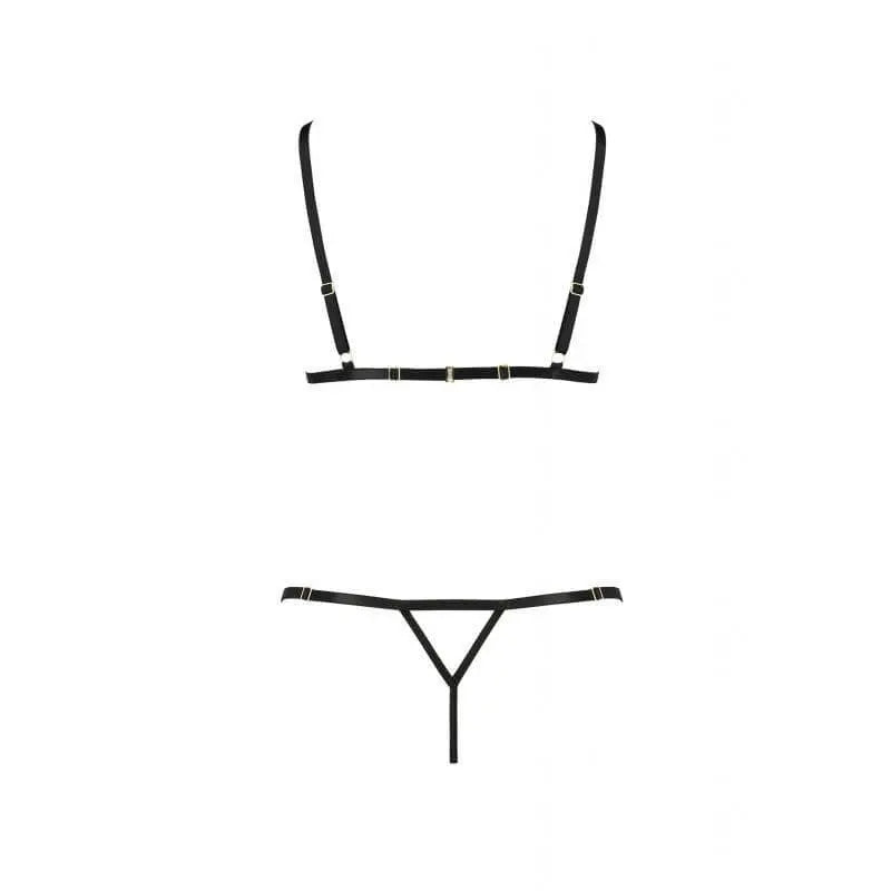 Solon 2 Pc Set Black Passion Lingerie Discreet Intimate Essentials.
