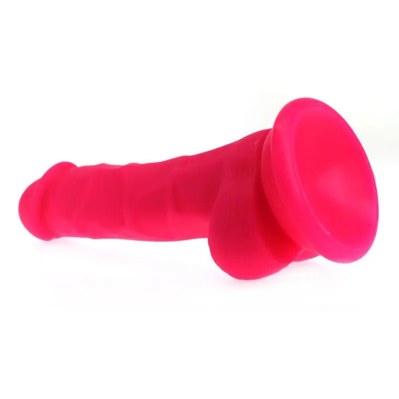 Realistic Dildo Veined Shaft w Balls Pink X-MEN Discreet Intimate Essentials.